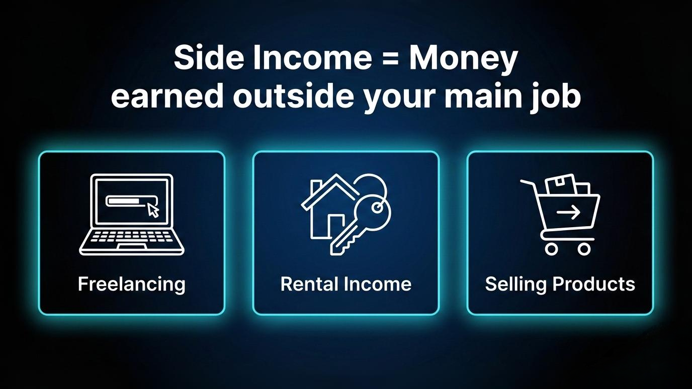 Side Income Definition with Examples - Visual Summary